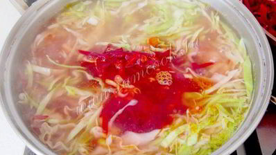 борщ с фрикадельками