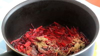 борщ с говядиной