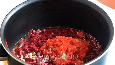 борщ с говядиной