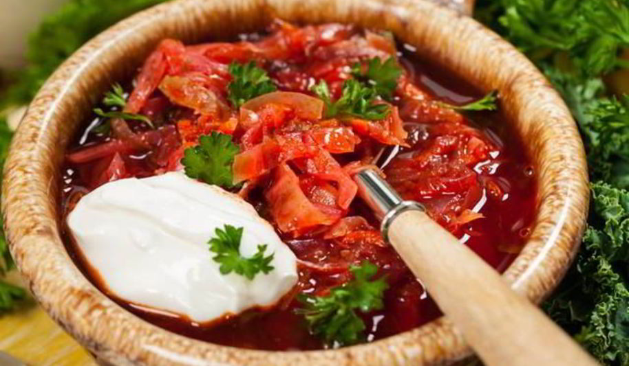 Рецепт борща с грецкими орехами