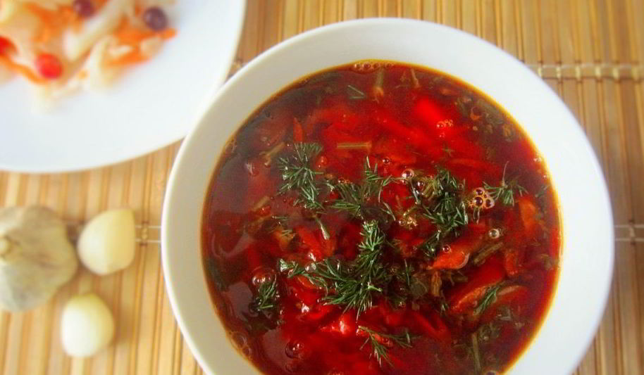 Рецепт борща с грибами и квашеной капустой