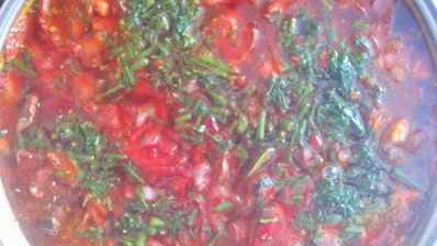 борщ с грибами и квашеной капустой