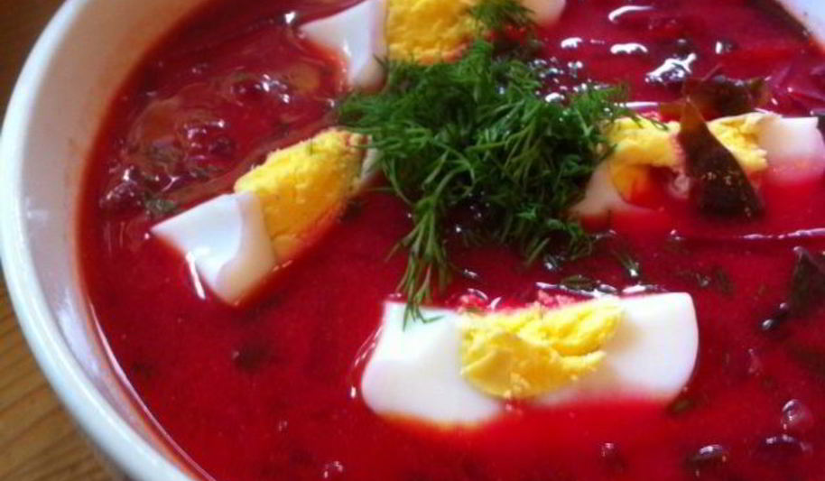 Рецепт борща с грибами и свекольной ботвой