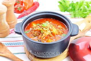 Борщ с грибами