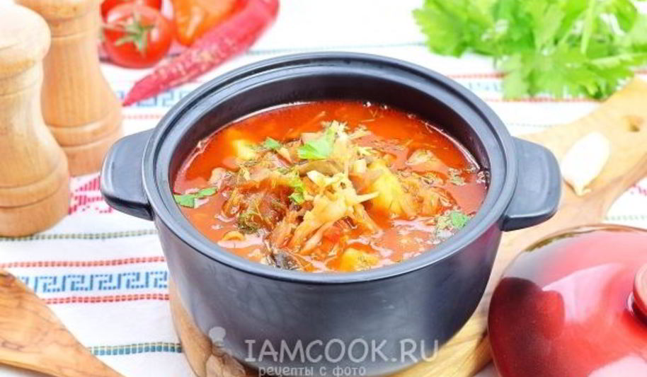 Рецепт борща с грибами