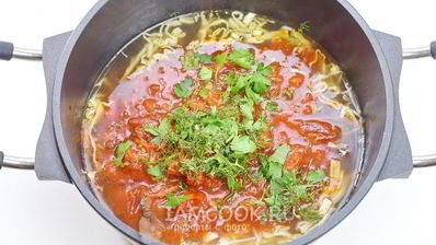 борщ с грибами