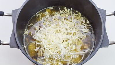 борщ с грибами