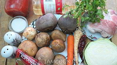 борщ с карамелизированной свеклой