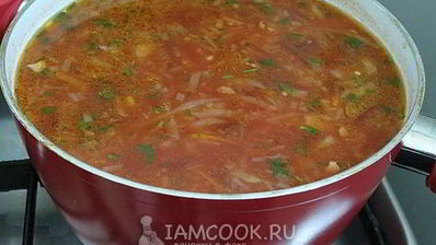 борщ с карамелизированной свеклой