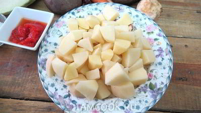 борщ с карамелизированной свеклой