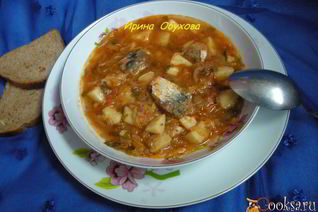 Борщ с консервами по-камышински