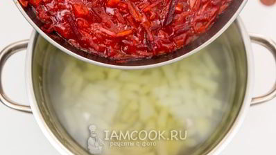 борщ с консервированной фасолью