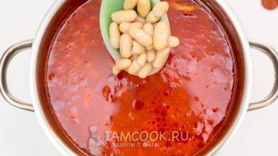 борщ с консервированной фасолью