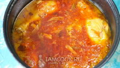 борщ с курицей в мультиварке