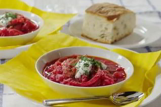 Борщ с курицей