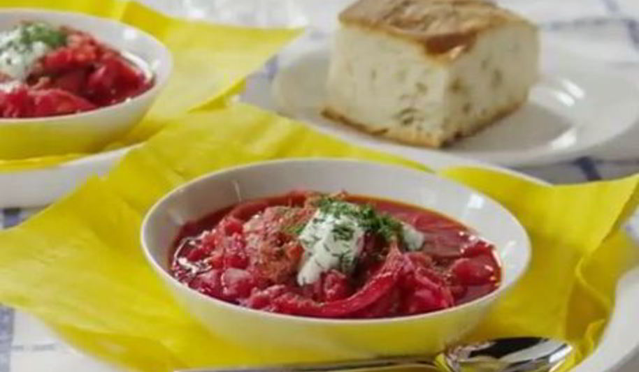 Рецепт борща с курицей