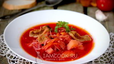 борщ с квашеной капустой