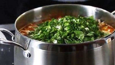 борщ с пампушками