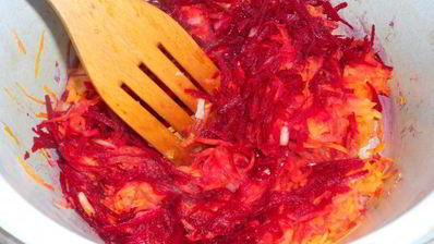 борщ с пельменями