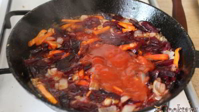 борщ с телячьим языком