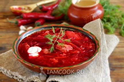 Борщ с тушенкой