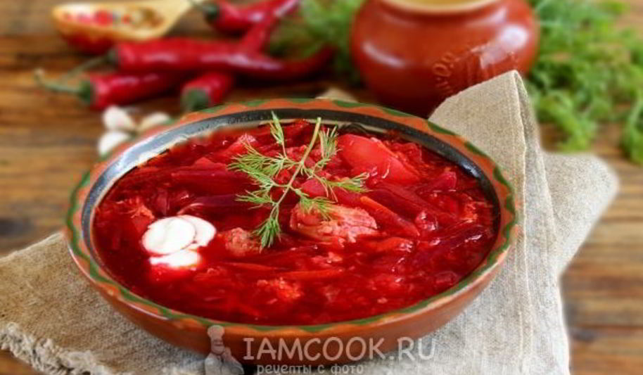 Рецепт борща с тушенкой