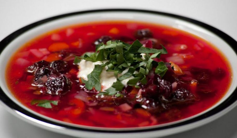 Рецепт борща с вишней