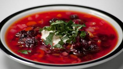 борщ с вишней