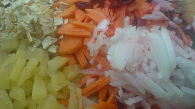 борщ вегетарианский с грибами