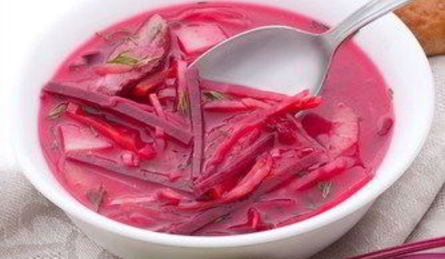 Рецепт быстрого постного борща с укропом