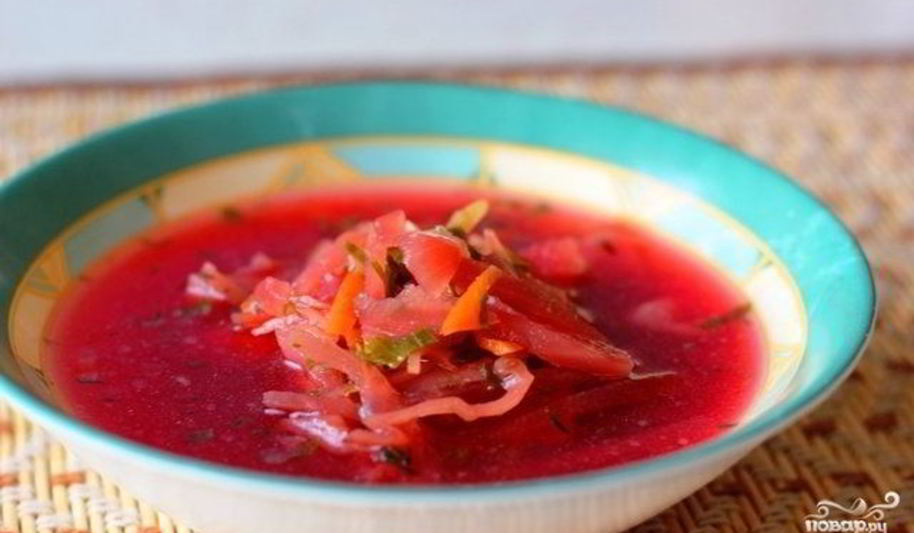 Рецепт диетического борща