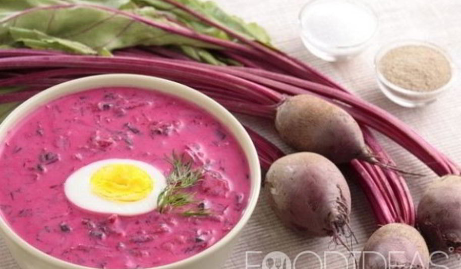 Рецепт холодного борща из свеклы