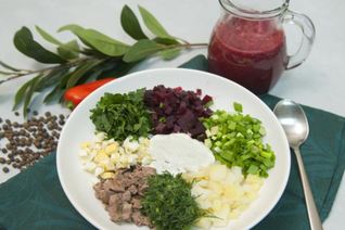 Холодный борщ на квасе