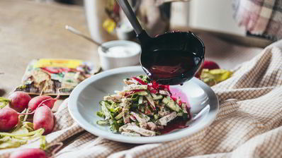 холодный борщ