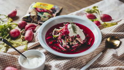 холодный борщ