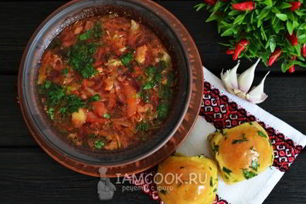 Классический борщ со свеклой