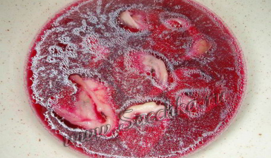 Рецепт квашеного борща с ушками