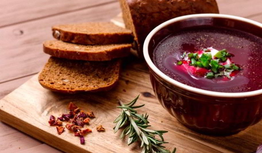 Рецепт летнего борща с ботвой