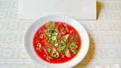 летний борщ с кабачками