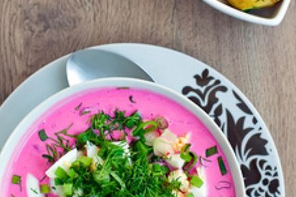 Литовский холодный борщ