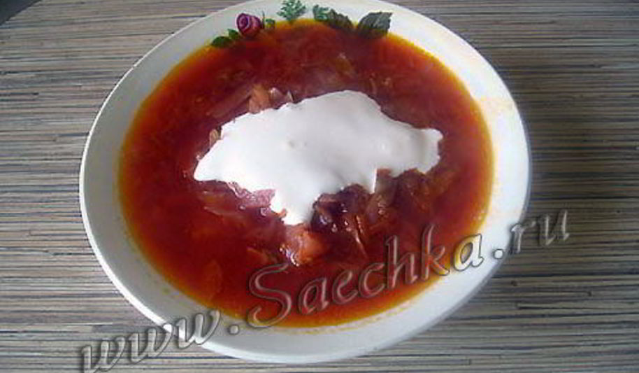 Рецепт настоящего украинского борща