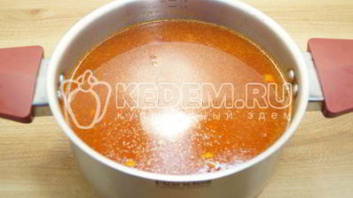 постный борщ с фасолью