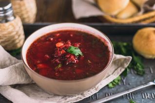 Постный борщ