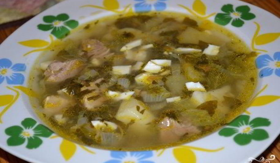 Рецепт щавелевого борща