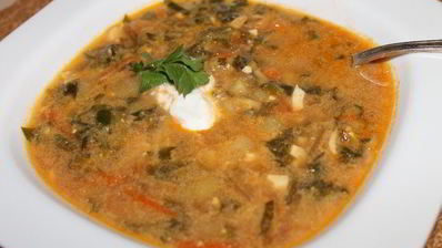 украинский борщ со щавелем