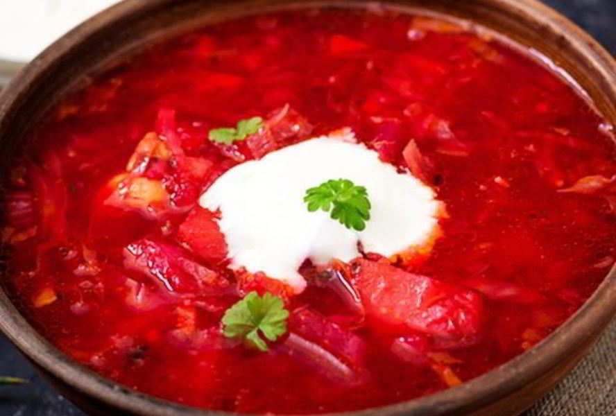 Украинский холодный борщ