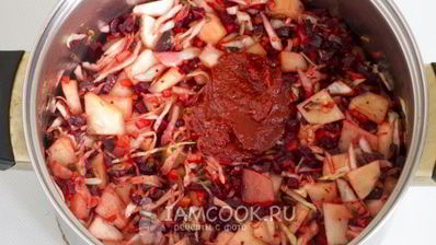 вегетарианский борщ с семечками