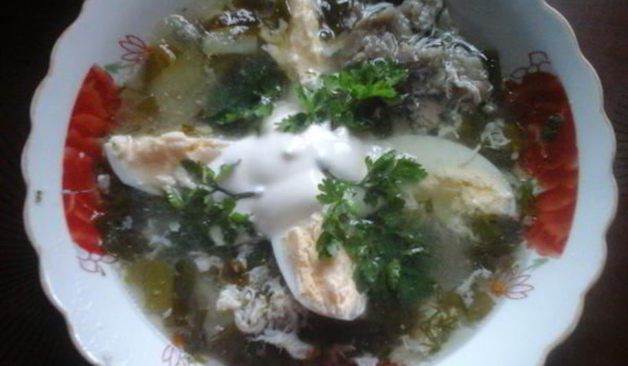 Рецепт зеленого борща по-деревенски