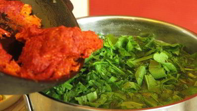 зеленый борщ с судаком