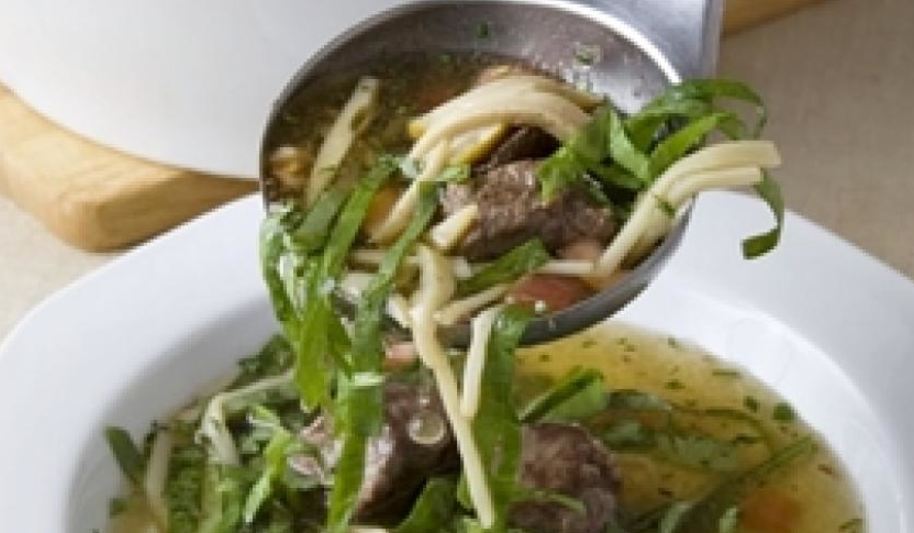 Рецепт бульона из баранины со шпинатом